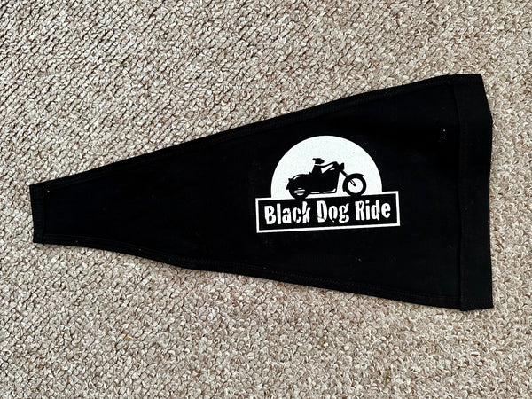 Black Dog Ride Pennant - New!!