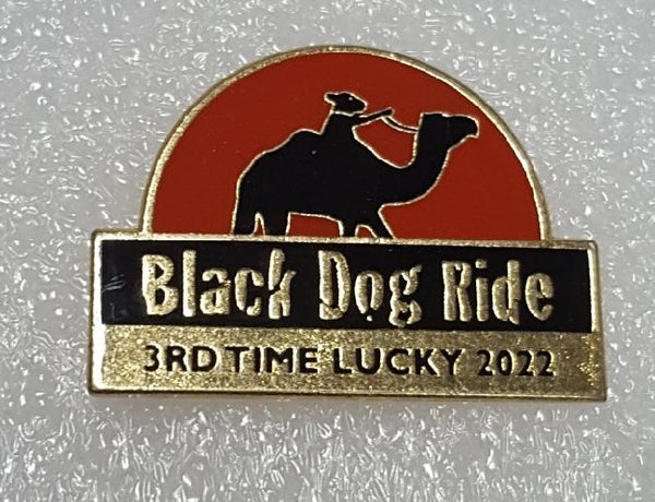 Red Centre Ride 2022 -  Gold Lapel Pin -3rd Time Lucky!!