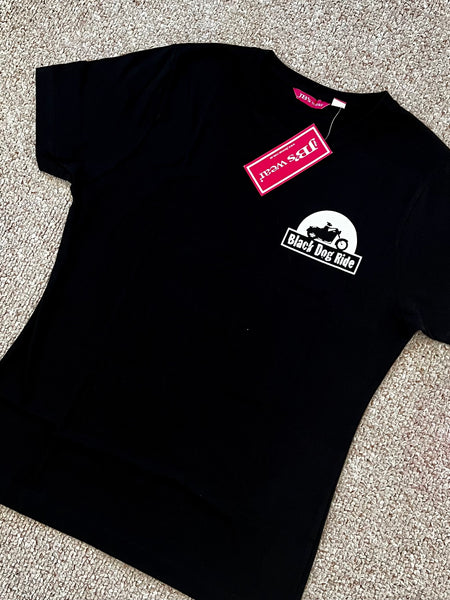 NEW!! Black Dog Ride - T-Shirt Women's Tee NEW!!