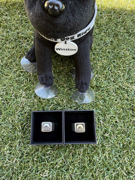 Black Dog Ride Stainless Steel Ring
