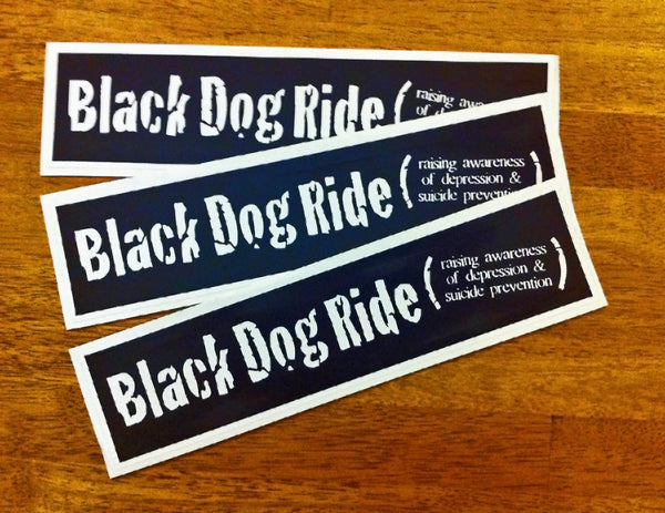 Black Dog Ride 3 Sticker Pack