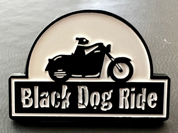 Black Dog Ride Lapel Pin